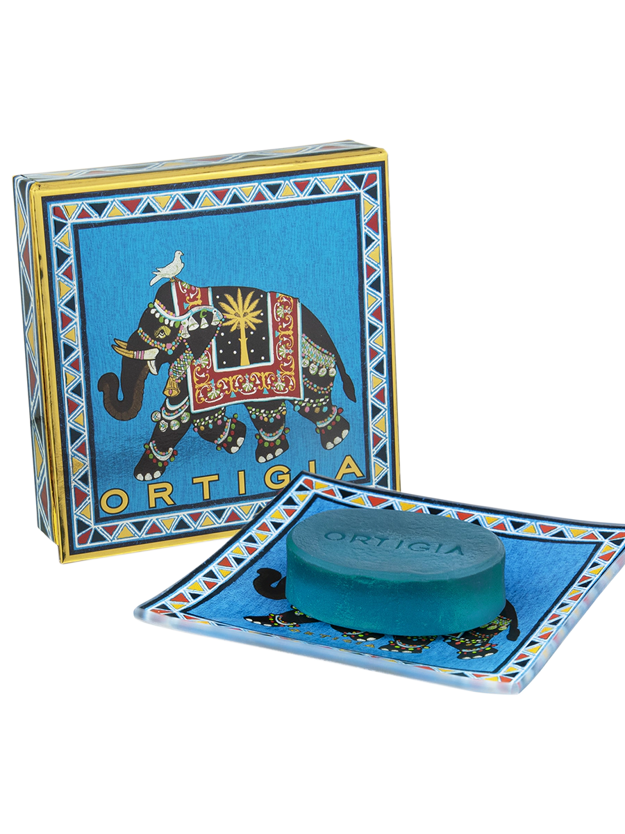 ORTIGIA-Sandalo Piattino Vetro Con Sapone