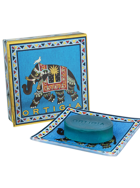 ORTIGIA-Sandalo Piattino Vetro Con Sapone