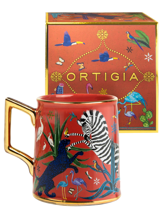 ORTIGIA-Tazza in ceramica Corallo