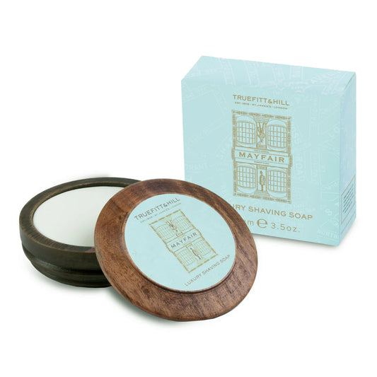 TRUEFITT&HILL-Mayfair Luxury Soap in Wooden Bowl 100mg