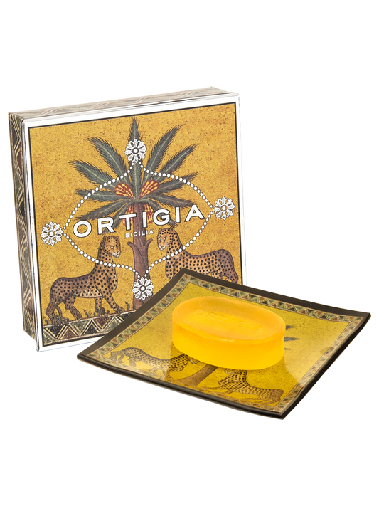 ORTIGIA-Piattino Vetro Con Sapone Ambra