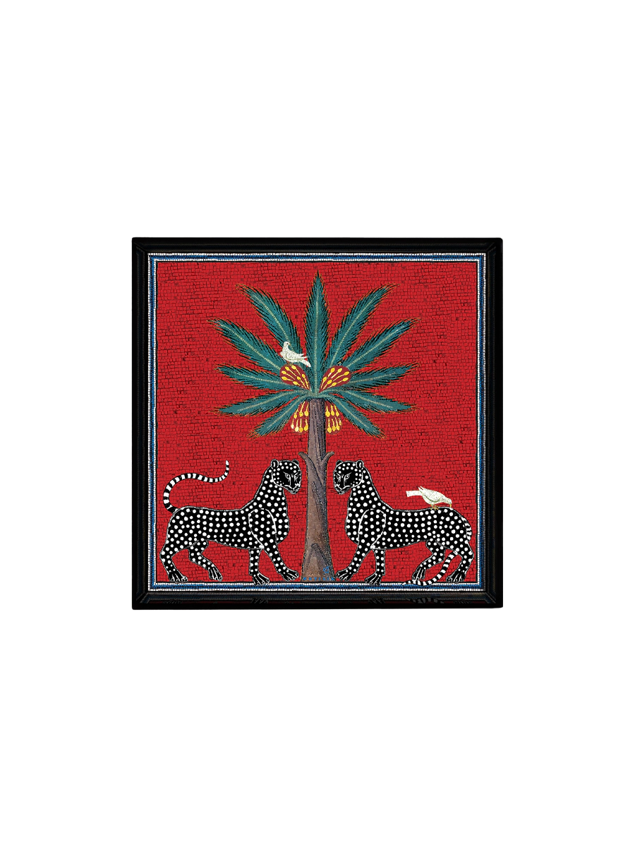 ORTIGIA-Vassoio Quadrato Rosso